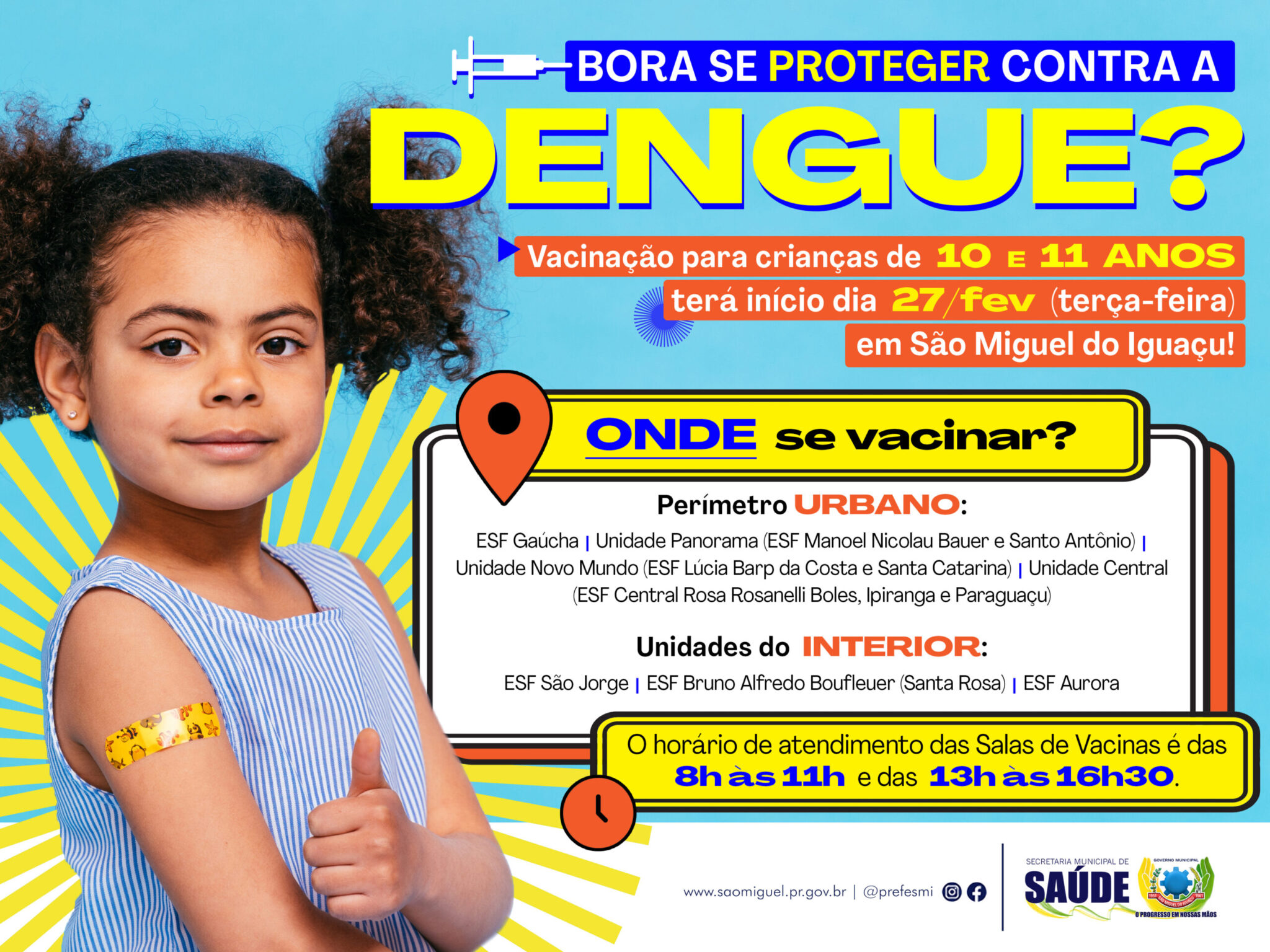 Vacinação contra Dengue em São Miguel do Iguaçu: Crianças de 10 e 11 anos iniciam imunização!