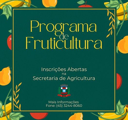 Inscrições Abertas: Programa de Fruticultura em Missal Subsidia 50% das Mudas! ??