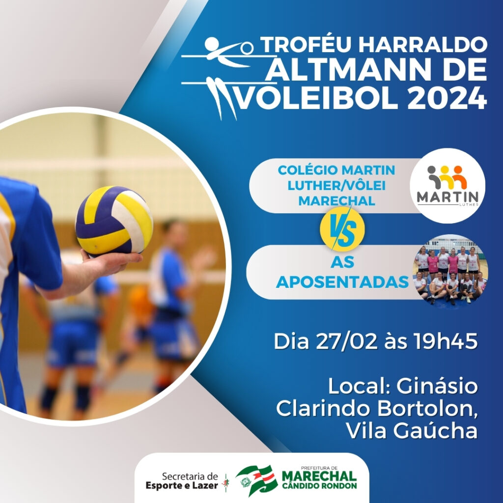 Inicia hoje o Troféu Harraldo Altmann de Voleibol
 Duas partidas agendadas para a noite desta terça-feira (27), no Ginásio Clarindo Bortolon, na Vila