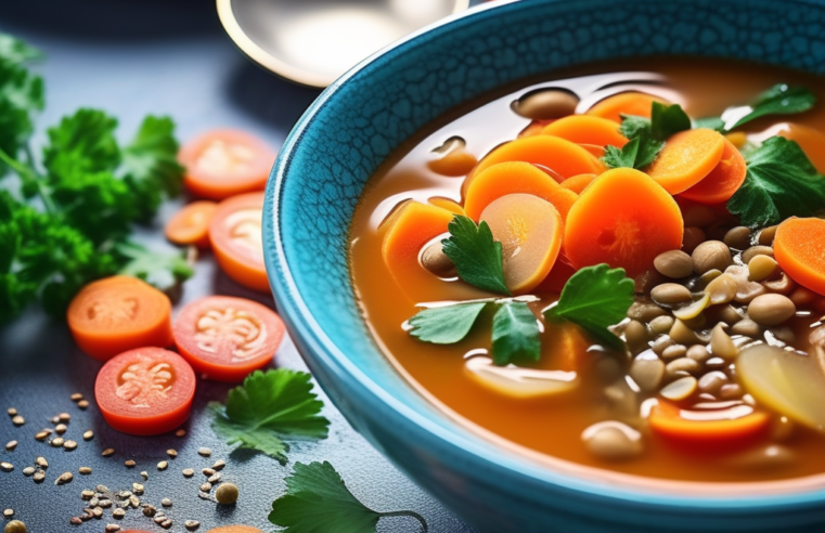 Sopa Nutritiva de Lentilhas e Quinoa: Delicie-se com uma Opção Reconfortante, Cheia de Proteínas e Sabor! ??
