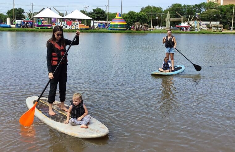 Brincando no Lago em Marechal Cândido Rondon: Diversão garantida neste sábado! 😄🚀
