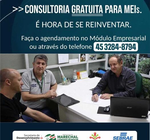 🚀 Consultorias Presenciais Gratuitas para MEIs em Marechal Cândido Rondon!
