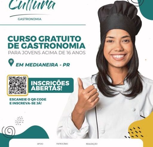 🍳 Curso Gratuito de Gastronomia em Medianeira: Inscrições Abertas!
