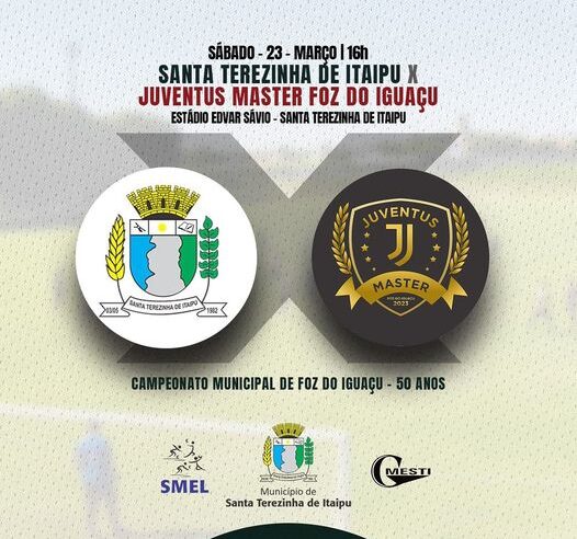 Campeonato Municipal de Futebol de Campo 50+ em Santa Terezinha de Itaipu ⚽ | Confronto entre Santa Terezinha e Juventude Master de Foz