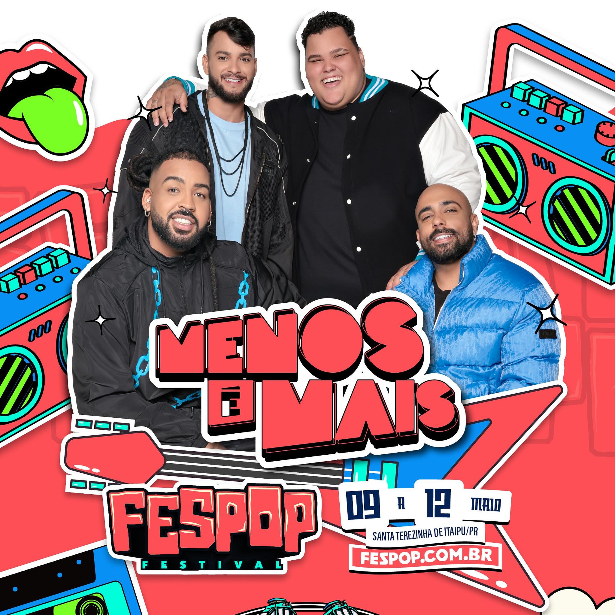 🌟 Confira a data do Show do Grupo Menos é Mais na Fespop Festival 2024