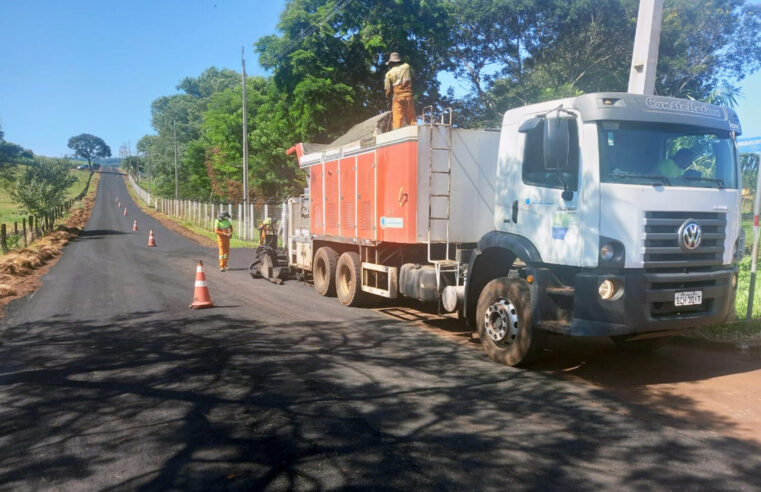 Programa Asfalto Bom Chega ao Loteamento Santa Ana em São Miguel do Iguaçu 🚧 | Recuperação da Malha Viária