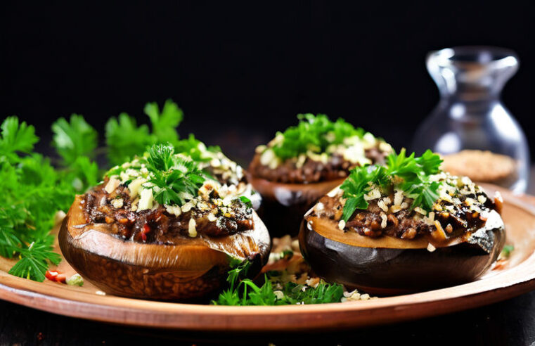 Receita de Cogumelos Portobello Recheados com Carne Moída e Ervas 🍄 | Sabor Intenso e Suculento