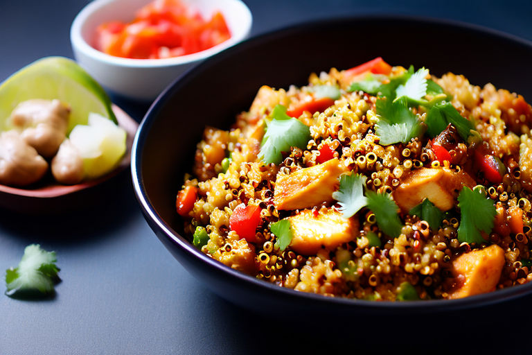Receita de Quinoa ao Curry com Frango 🍲🍗 | Refeição Saborosa e Nutritiva em Poucos Passos!