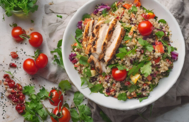 Quinoa com Frango ao Pesto 🌿 Receita Saudável e Saborosa para Refeições Deliciosas!