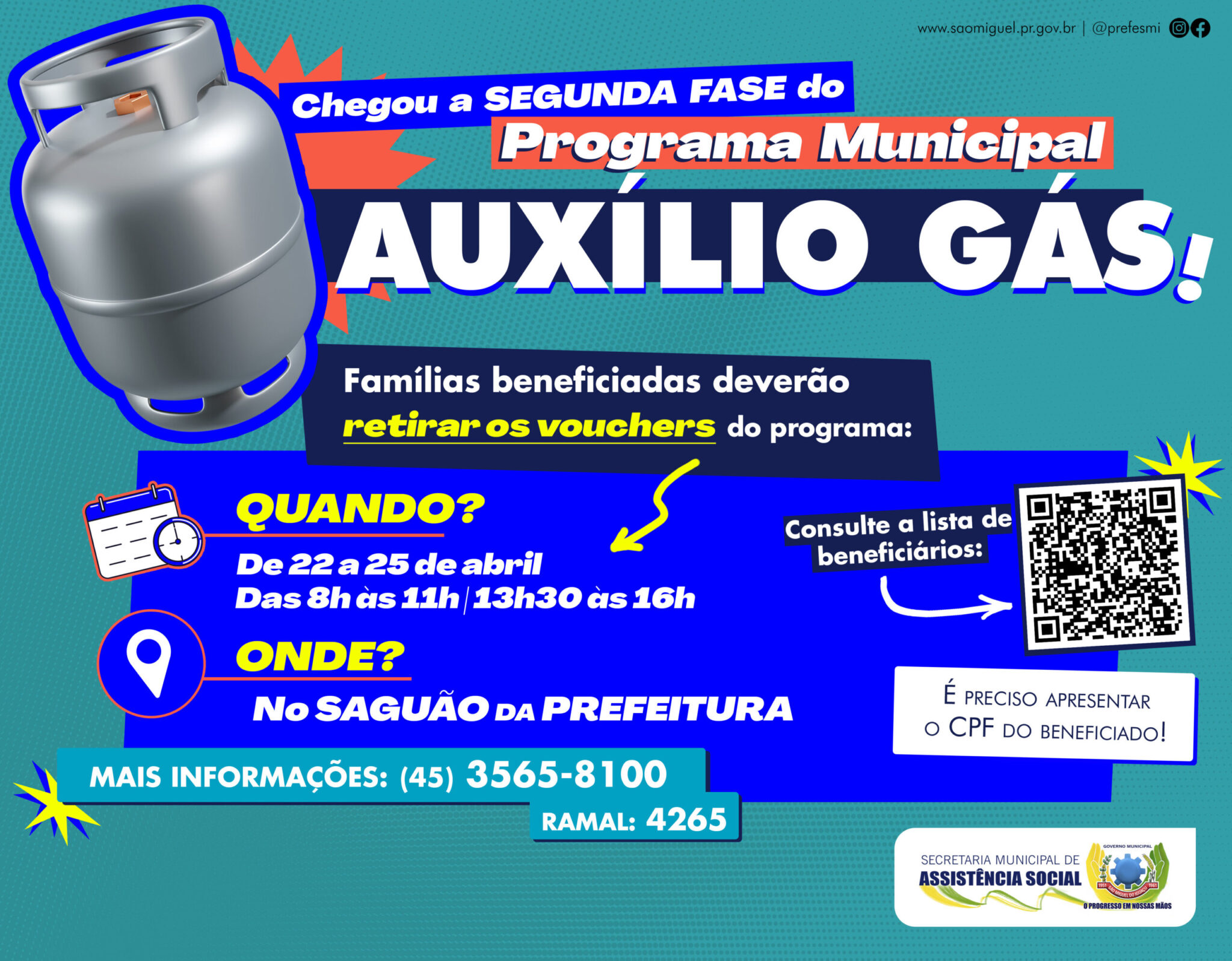 🌟 Auxílio Gás em São Miguel do Iguaçu: Segunda Fase Beneficia 1.793 Famílias! Não perca! 🔥