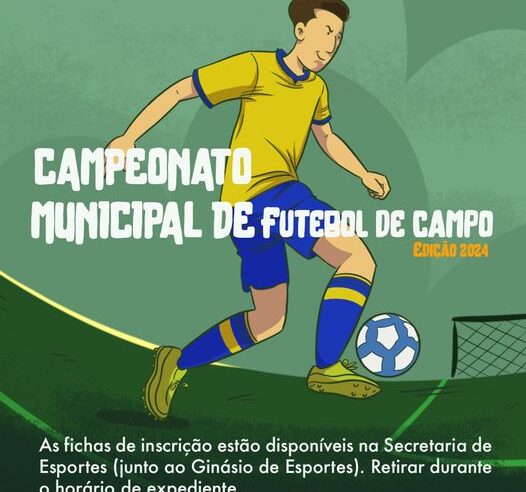🏆 Participe do Congresso Técnico do Campeonato Municipal de Futebol de Campo! 🌟