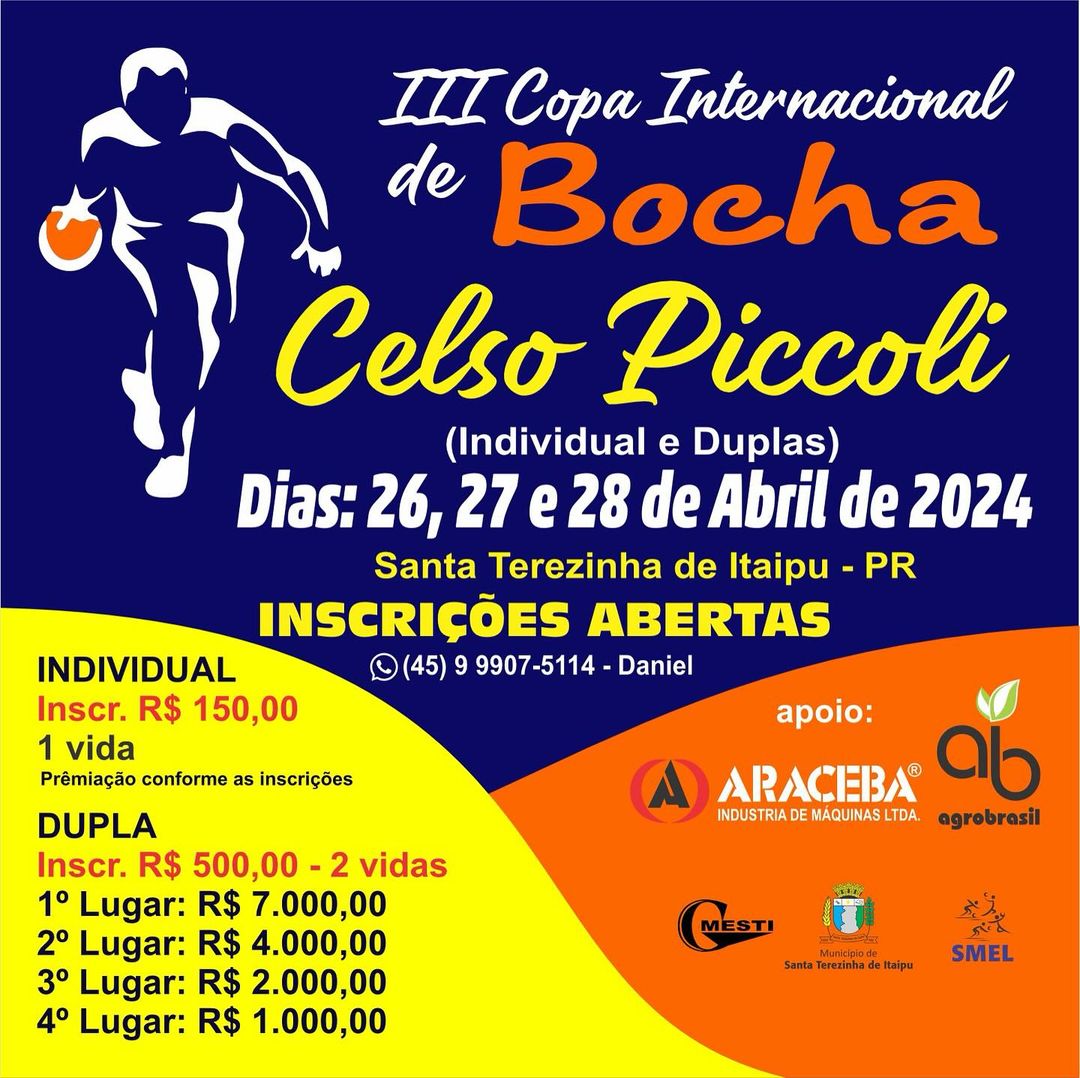 III Torneio Internacional de Bocha em Santa Terezinha de Itaipu! 🏆