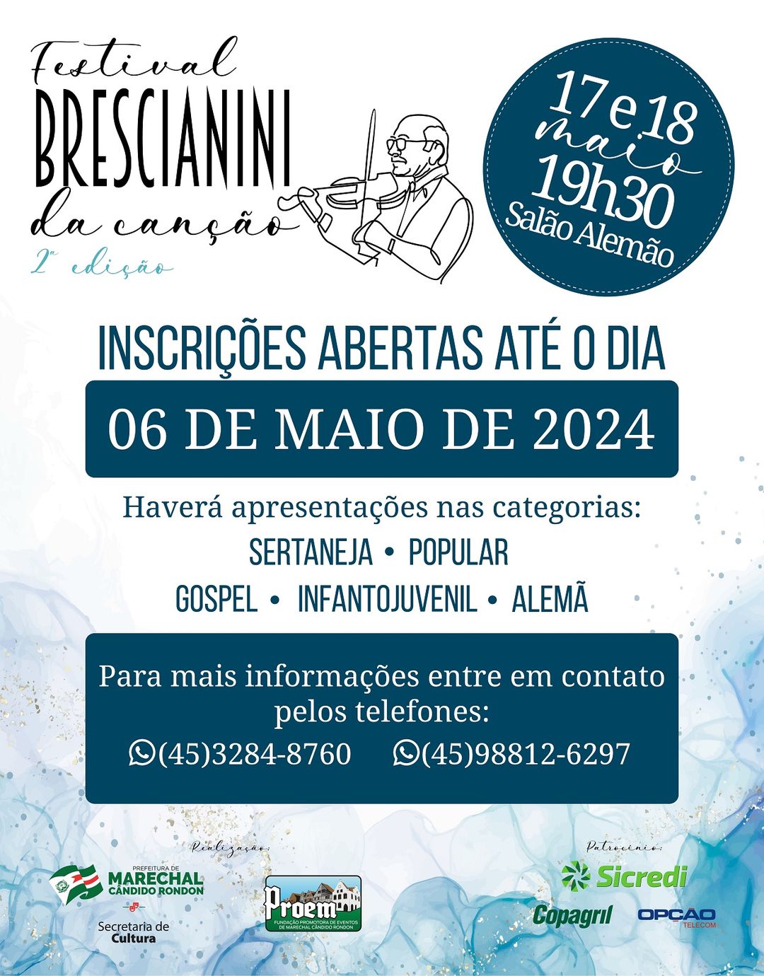 Participe do 2º Festival Brescianini da Canção e Brilhe nos Palcos! 🎤