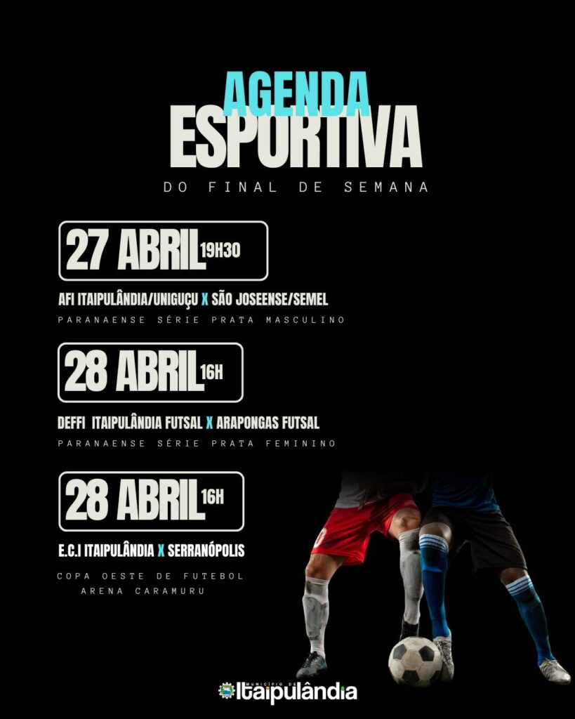 ESPORTEConfira a agenda esportiva do final de semana em Itaipulândia