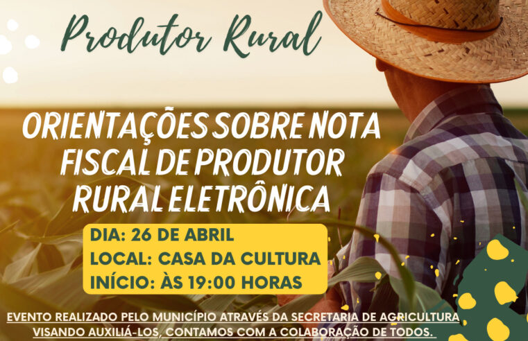 Evento sobre Nota Fiscal de Produtor Eletrônica em Entre Rios do Oeste! 🌾💻