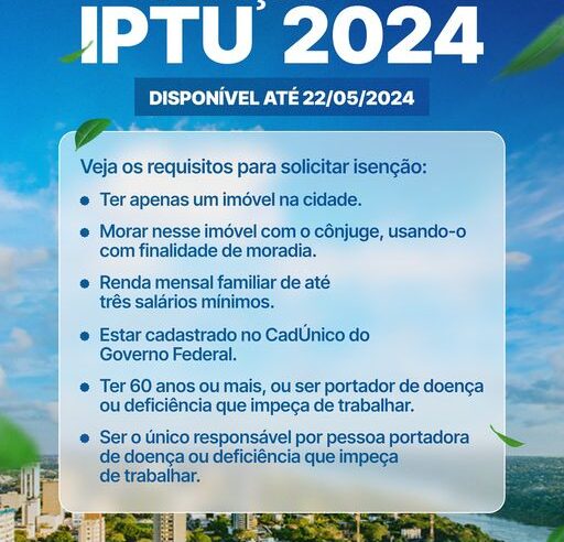Isenção IPTU 2024: Prazo Aberto em Foz do Iguaçu! 🏠📆