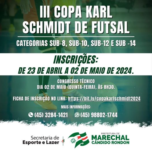 3ª Copa Karl Schmidt de Futsal: Inscrições Abertas para Jovens Talentos! ⚽🏆