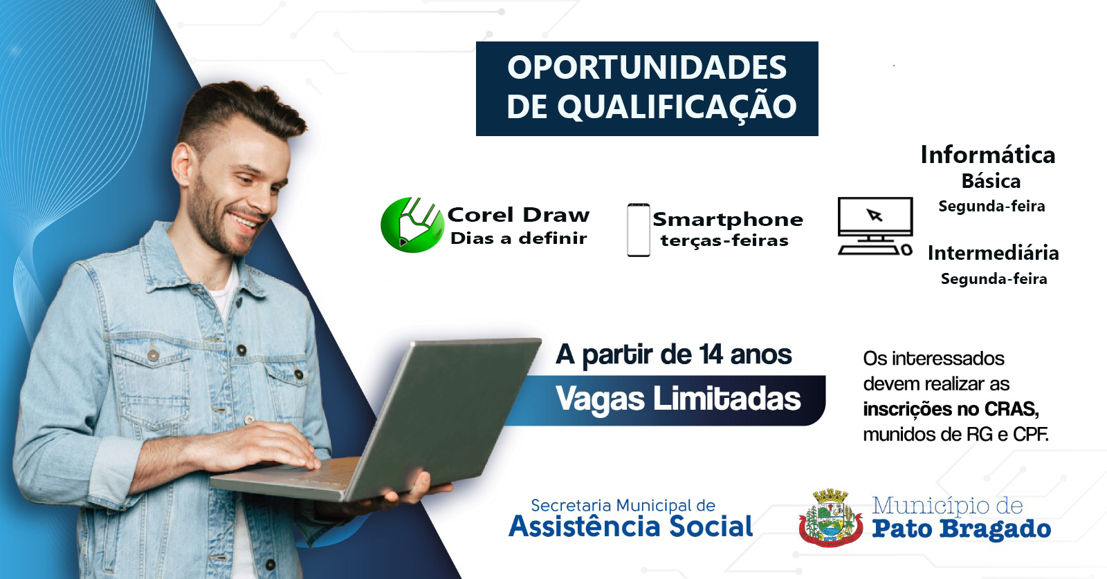 🌟 Cursos Gratuitos em Pato Bragado! Saiba Mais na Secretaria de Assistência Social