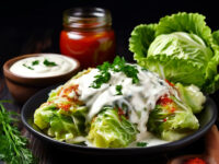 Cabbage Leaves Stuffed with Minced Meat and Rice