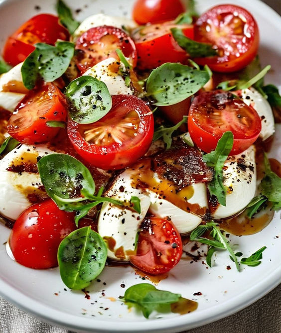 Salada Caprese 🍅🧀 | Receita Refrescante e Deliciosa