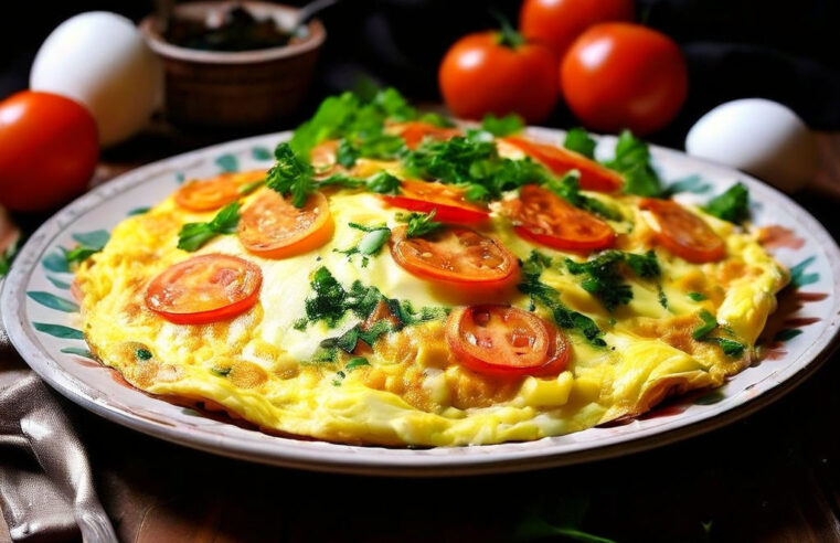 Receita de Omelete de Queijo e Tomate 🍳 | Prático e Saboroso