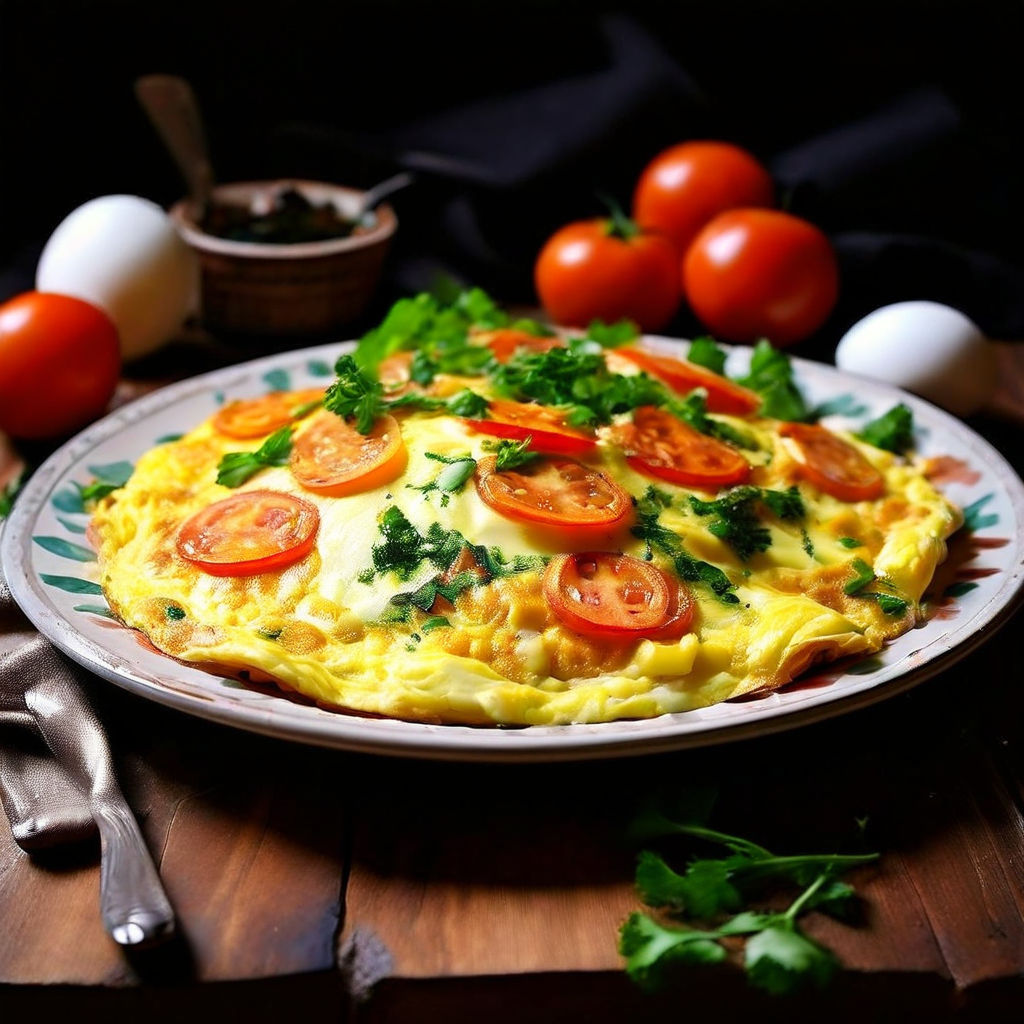 Receita de Omelete de Queijo e Tomate 🍳 | Prático e Saboroso