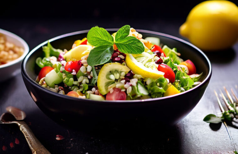 Salada de Grãos com Vinagrete de Limão 🥗 Receita Refrescante e Repleta de Texturas!