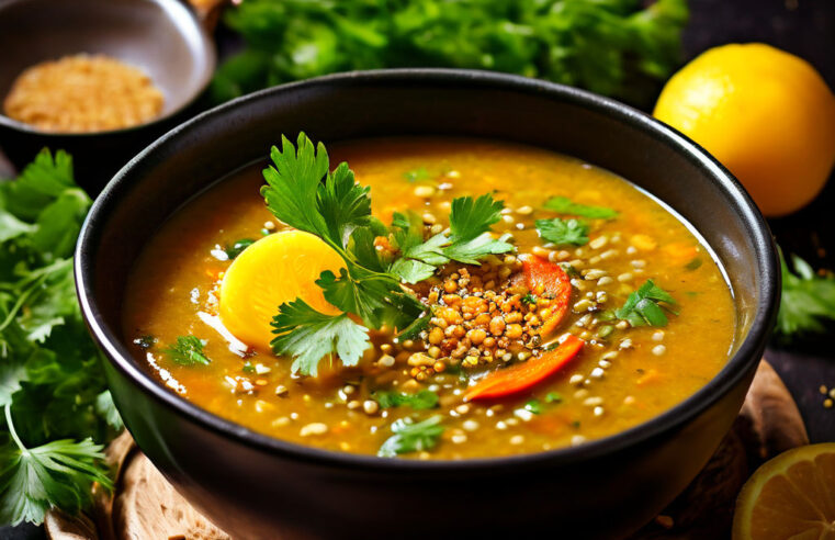 Sopa de Lentilha com Quinoa: Reconfortante e Rica em Proteínas! 🥣🌿