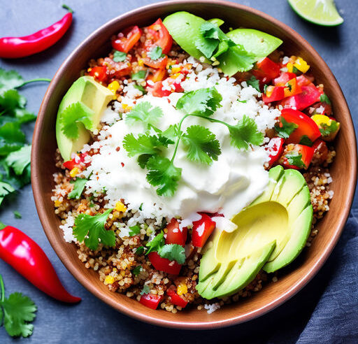 Receita de Bowl de Quinoa Mexicana 🥑🌶️ | Sabores Autênticos da Cozinha Mexicana