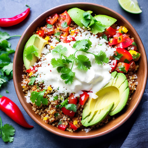 Receita de Bowl de Quinoa Mexicana 🥑🌶️ | Sabores Autênticos da Cozinha Mexicana
