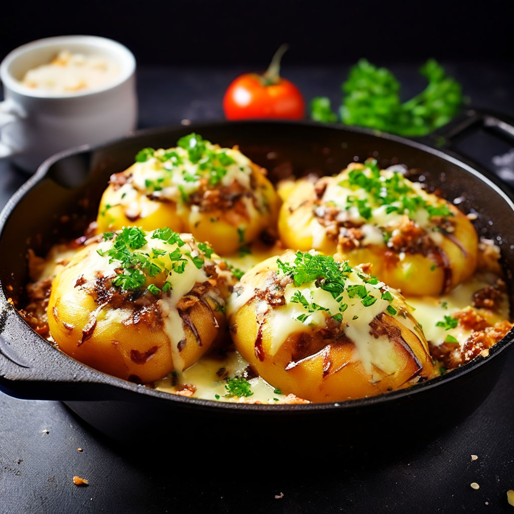 Batata Recheada com Carne Moída e Cream Cheese 🥔🧀 | Receita Saborosa e Cremosa