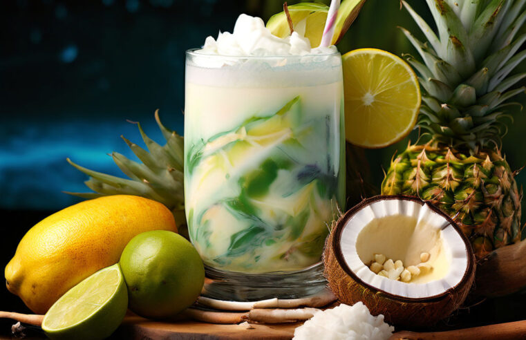Refrescante Batida de Coco e Abacaxi 🍍🥥 | Receita Tropical e Deliciosa
