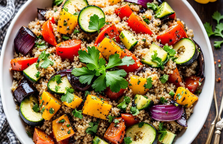 Receita de Salada de Quinoa Mediterrânea 🌿 | Sabor e Nutrição em um Prato