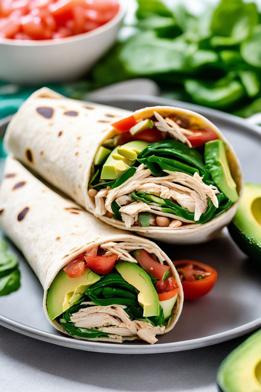 Wrap de Frango Desfiado com Guacamole 🌯🥑 | Receita Rápida e Deliciosa