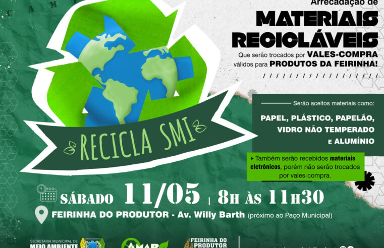 🌿 Campanha Recicla SMI: Troque Materiais Recicláveis por Vale-Compras!