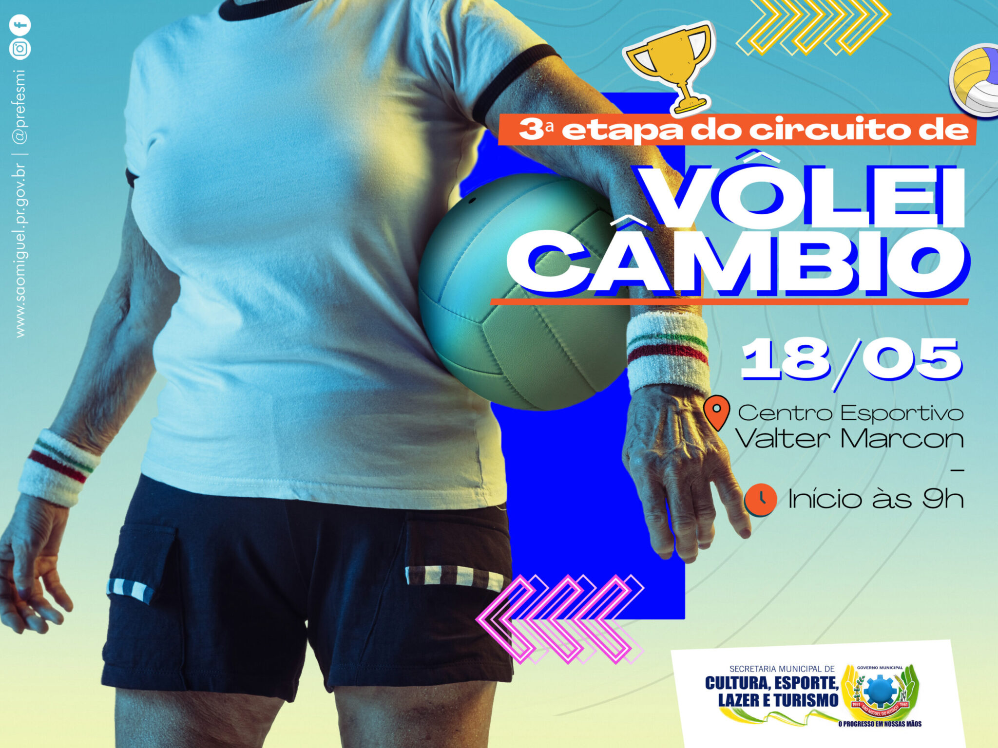 São Miguel do Iguaçu Sedia 3ª Etapa do Circuito de Vôlei Câmbio e Mais Competições! 🏐✨