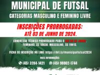 Inscrições ao Municipal de Futsal estão abertas até 03 de junho

Encontram-se abertas até o dia 03 de junho, as inscrições ao Campeonato Municipal de