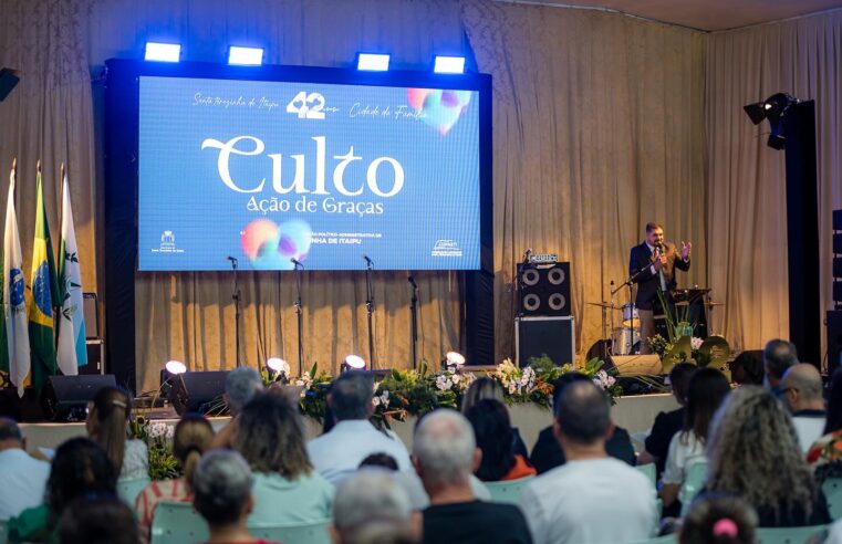 Culto em Ação de Graças: Celebração dos 42 Anos de Emancipação de Santa Terezinha de Itaipu