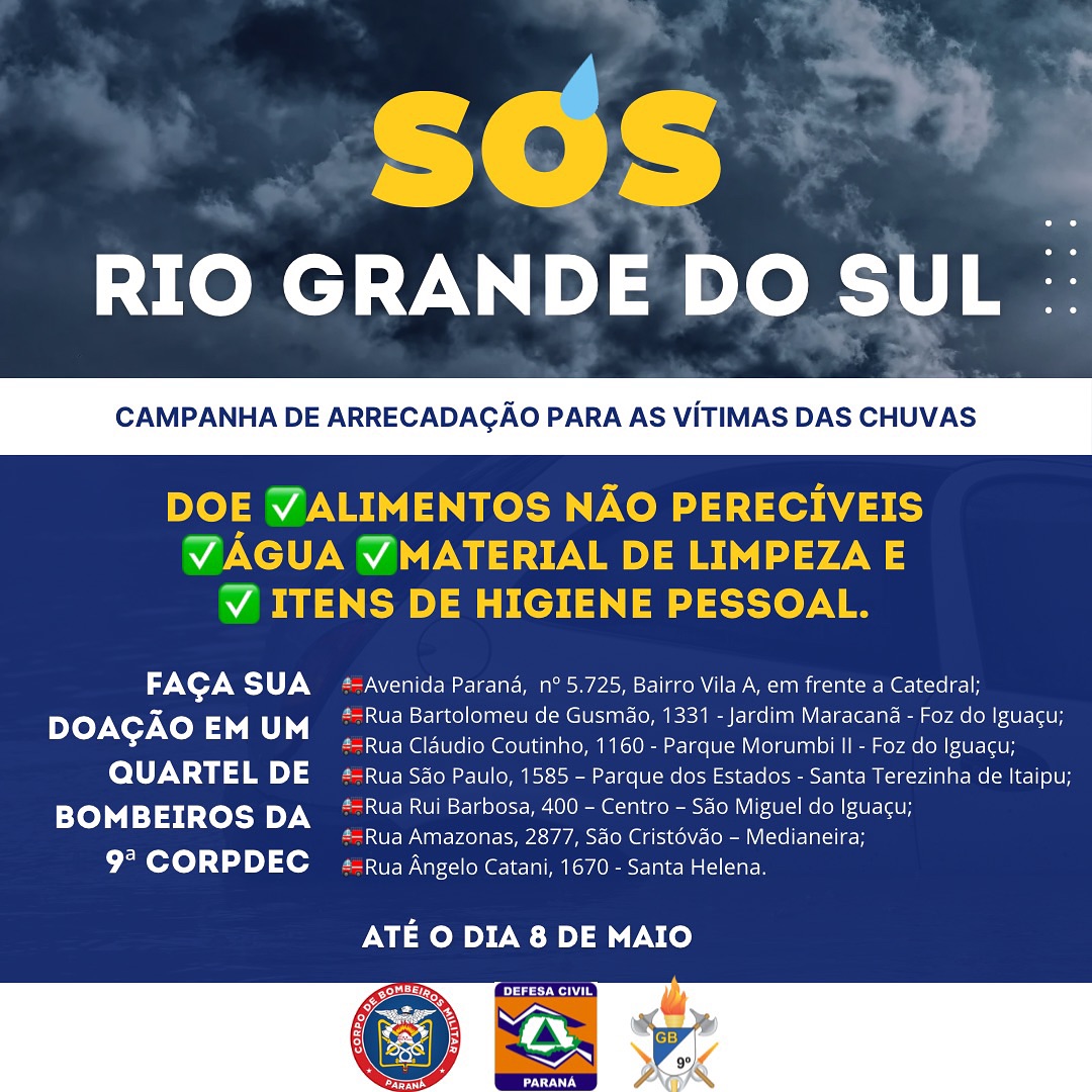 SOS Rio Grande do Sul: Pontos de Arrecadação em Foz do Iguaçu! 🆘🤝