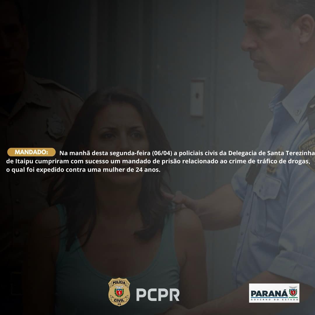 Polícia Civil prende mulher de 24 anos por tráfico de drogas em Santa Terezinha de Itaipu! 🚔