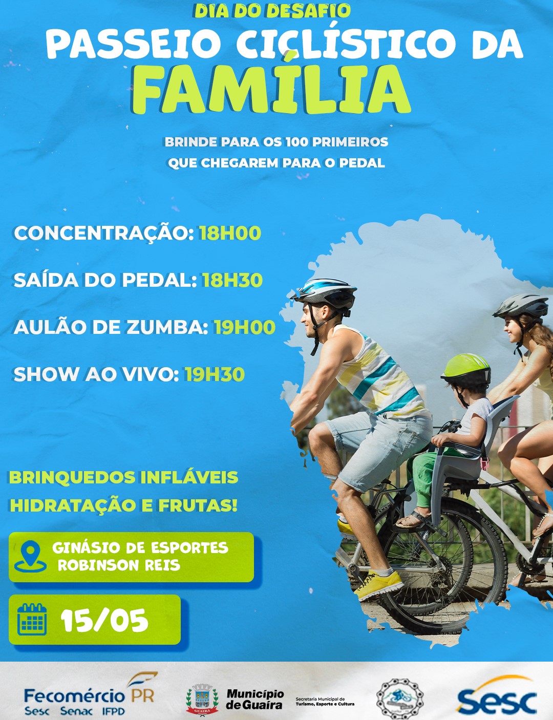 Descubra o Passeio Ciclístico da Família em Guaíra e Celebre o Dia do Desafio com Muita Diversão! 🚲🎉