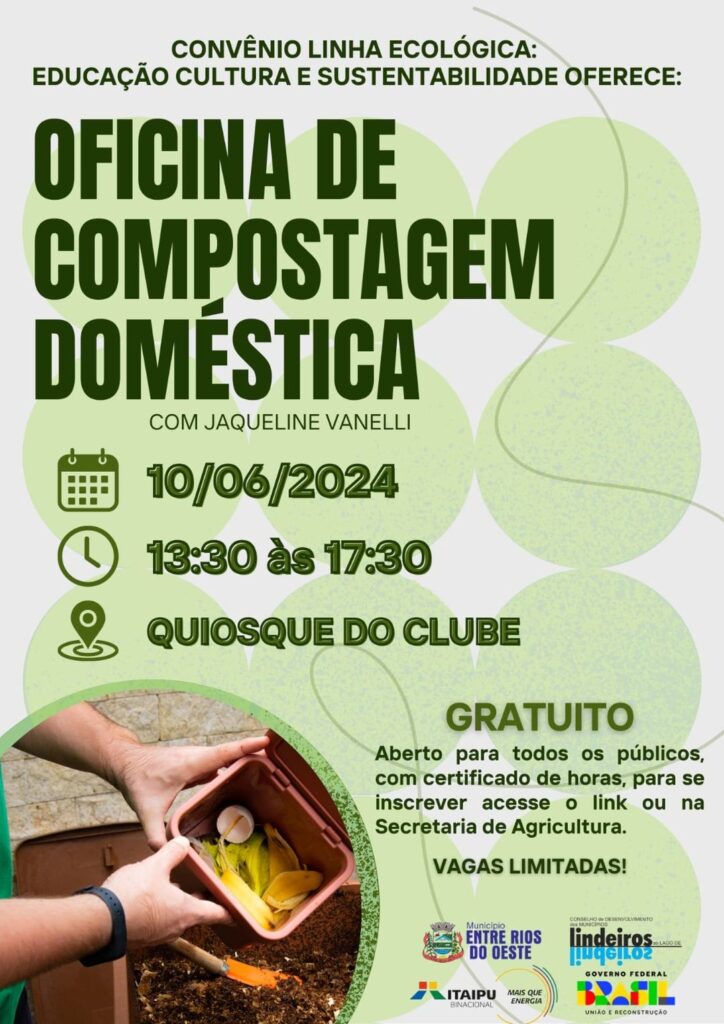 *OFICINA DE COMPOSTAGEM DOMÉSTICA* 

O convênio Linha Ecológica juntamente com as Gestoras Municipais de Educação Ambiental do Município de Entre Rio