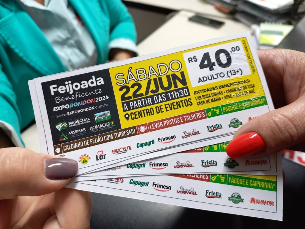 Fichas para a 3ª Feijoada Beneficente estão sendo comercializadas 

Evento acontecerá no dia 22 de junho e beneficiará 5 entidades de Marechal Cândido