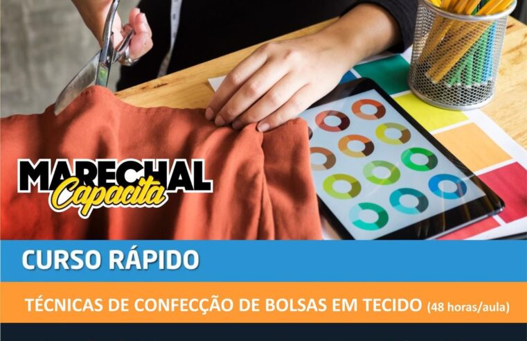 Curso gratuito de bolsas em tecido: Últimas vagas abertas! 👜✂️