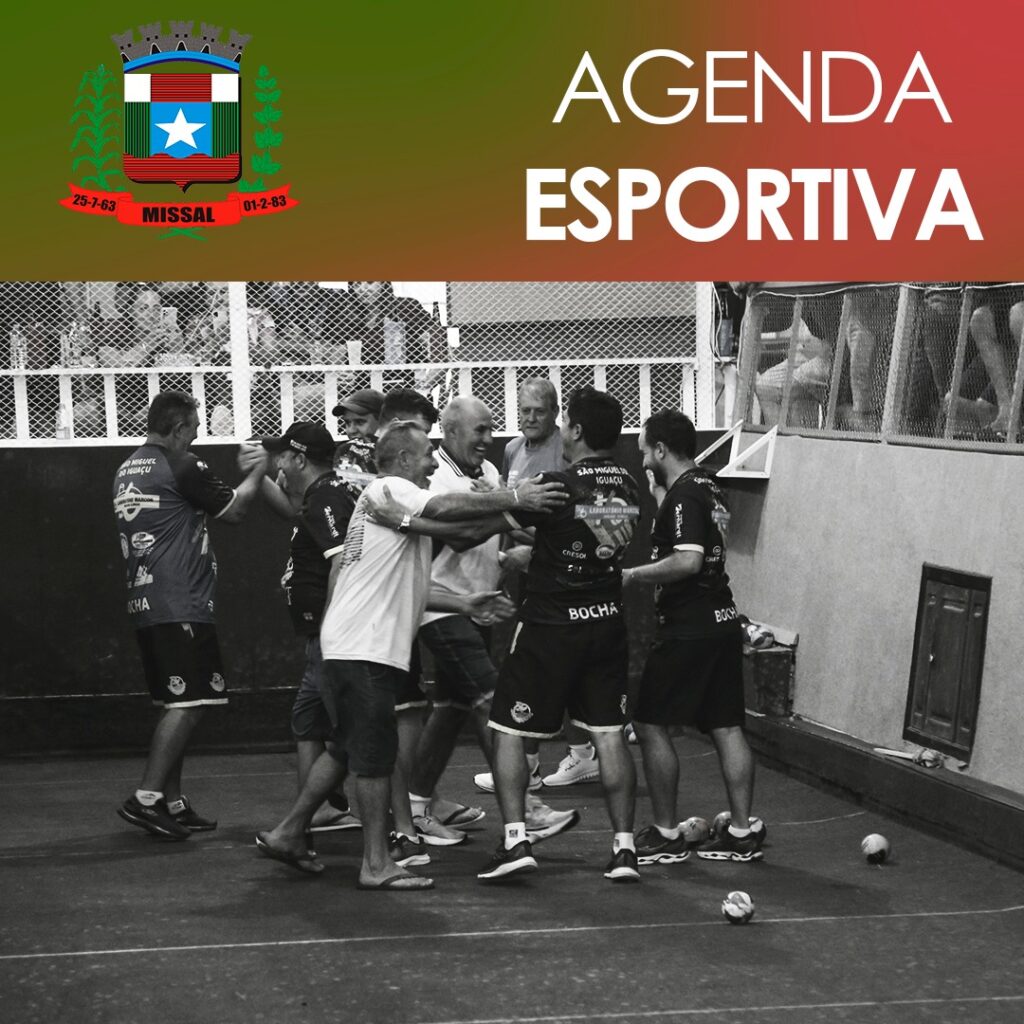 Programação final de Semana Esportiva!!!

O final de semana em Missal está repleto de atividades esportivas. O município está sediando a fase Regional