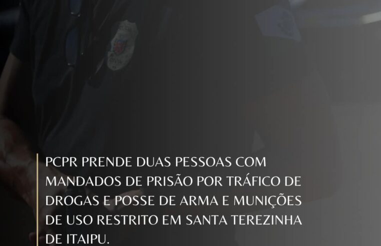 Operação policial em Santa Terezinha de Itaipu prende dois por tráfico e posse de arma 🚔🔫