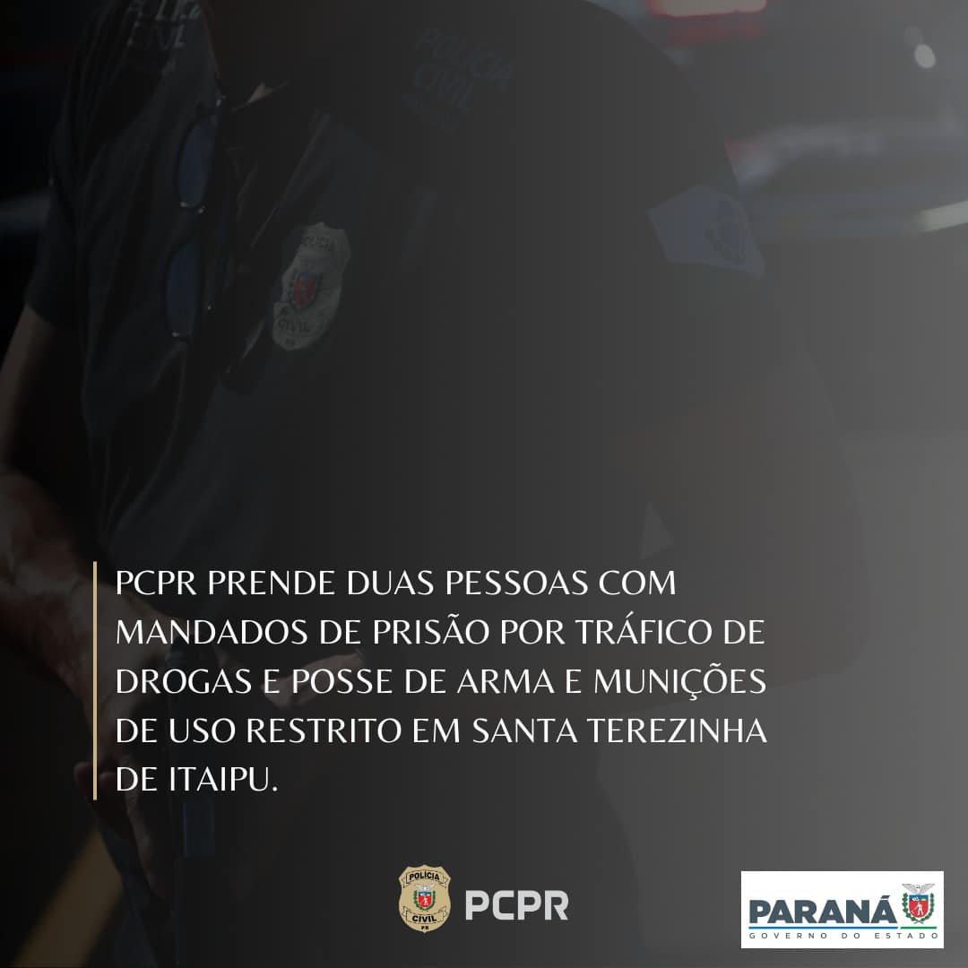 Operação policial em Santa Terezinha de Itaipu prende dois por tráfico e posse de arma 🚔🔫