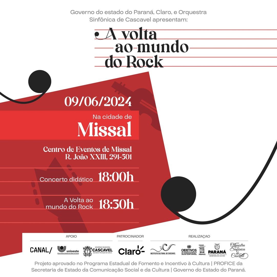 Orquestra Sinfônica de Cascavel na Feira Gastronômica de Missal: Não Perca! 🎻🍴