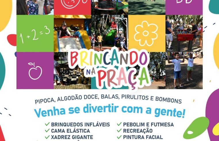 🎉 Brincando na Praça celebra 42 anos de Santa Terezinha de Itaipu com muita diversão! 🎈