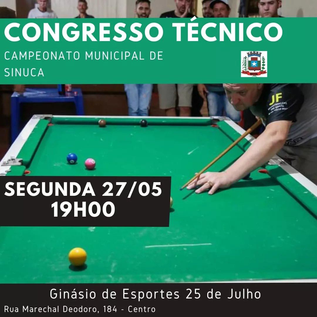 🎱 Vem aí o Campeonato Municipal de Sinuca em Missal: Prepare-se para o Congresso Técnico!